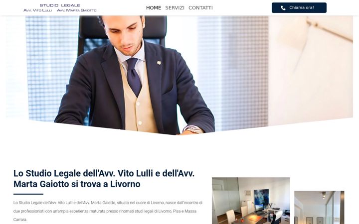 Screenshot of lulligaiottoavvocati.it