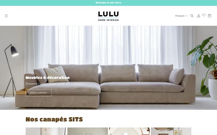 Screenshot of luluhomeinterior.be