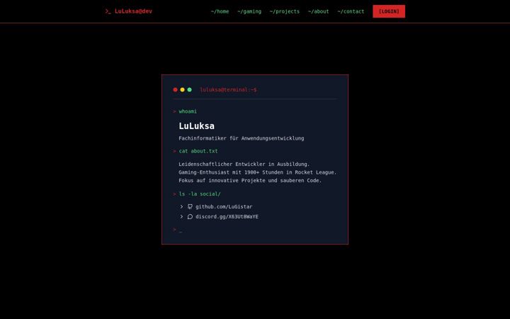 Screenshot of luluksa.de