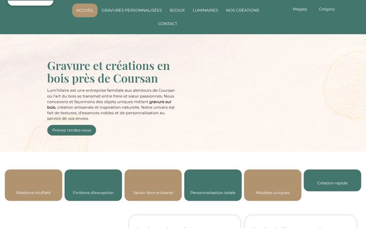 Screenshot of lum-hilaire.com