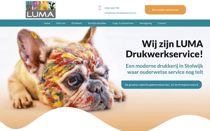 Screenshot of luma-drukwerkservice.nl