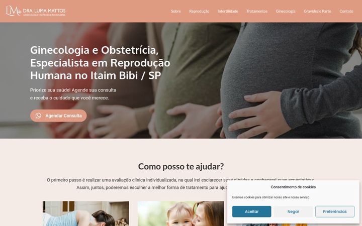 Screenshot of lumamattos.com.br