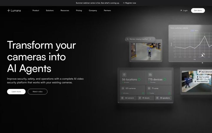 Screenshot of lumana.ai