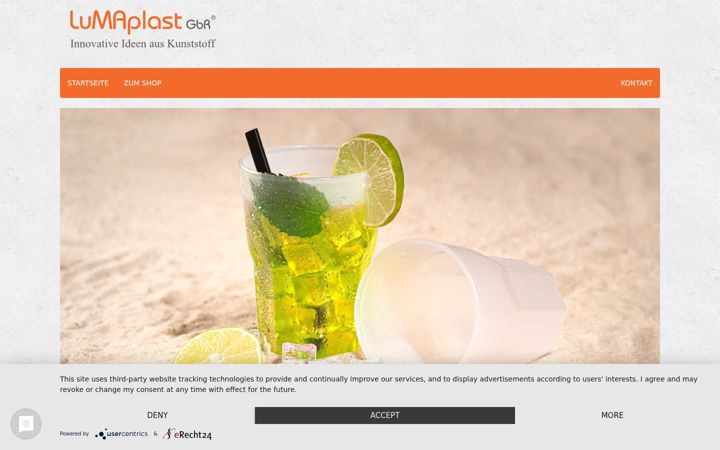 Screenshot of lumaplast.de