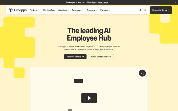 Ekrano kopija lumapps.com