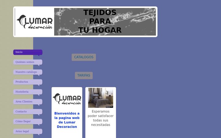 Screenshot of lumardecoracion.com