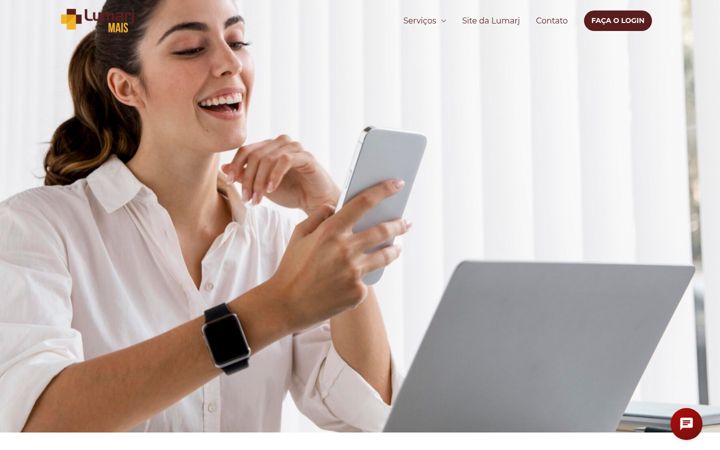 Screenshot of lumarjmais.com.br