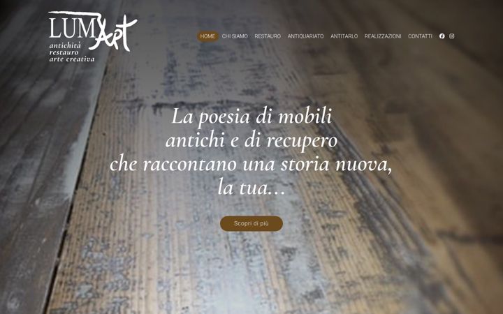 Screenshot of lumart.it