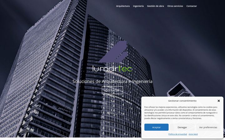 Screenshot of lumartec.es