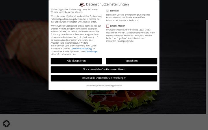 Screenshot of lumas-grill.de
