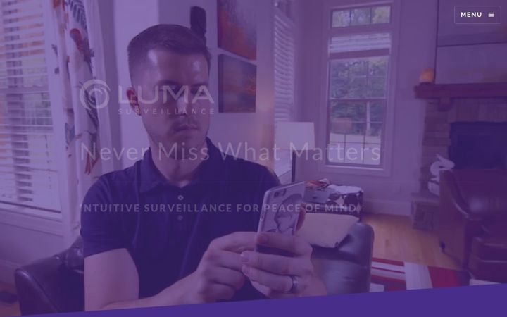 Screenshot of lumasurveillance.com