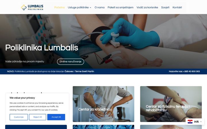 Screenshot of lumbalis.net