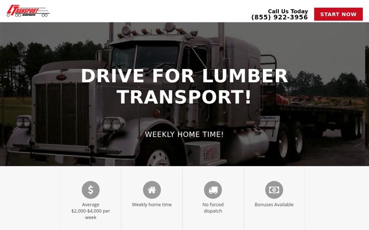 Screenshot of lumbertransjobs.com