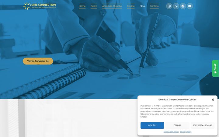 Screenshot of lumeconnection.com.br
