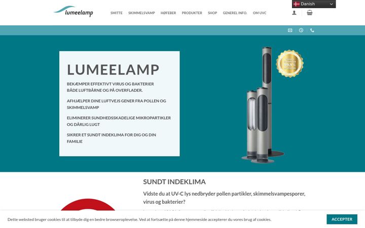 Screenshot of lumeelamp.net