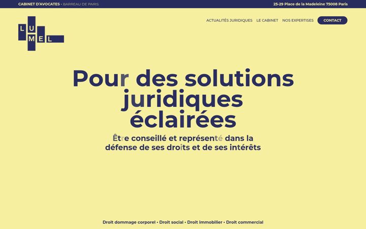 Screenshot of lumel-associees.fr