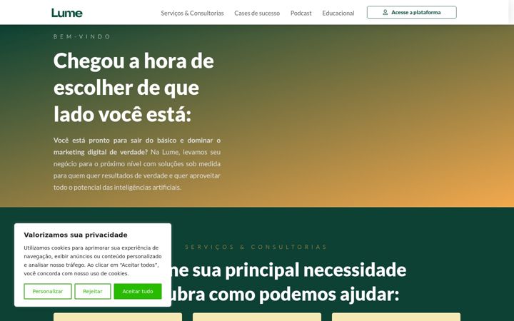 Screenshot of lumemarkt.com.br