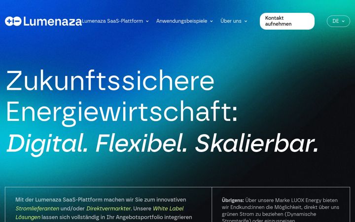Screenshot of lumenaza.de