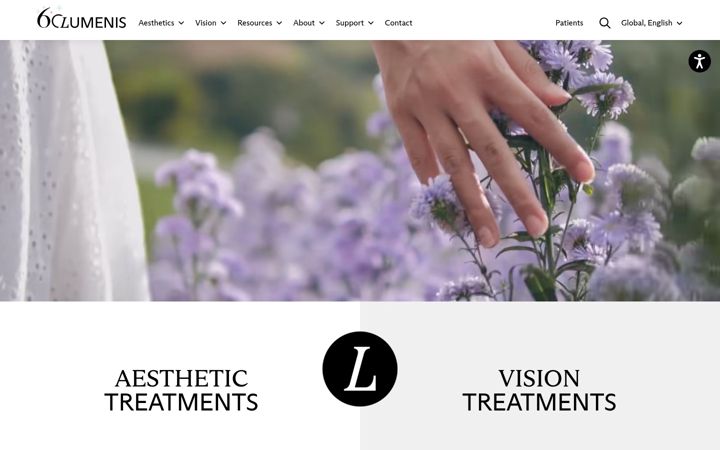 Skærmbillede af lumenis.com
