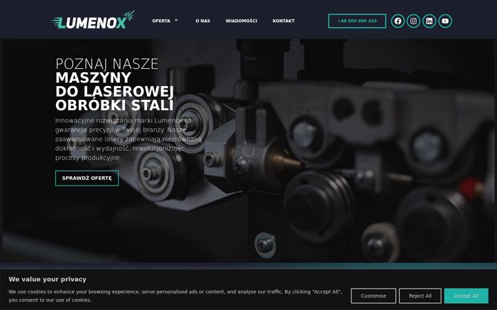 Screenshot of lumenox.pl