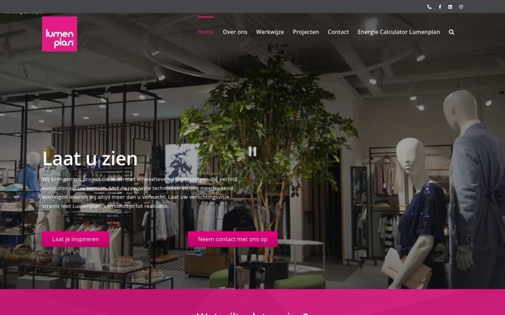 Screenshot of lumenplan.nl