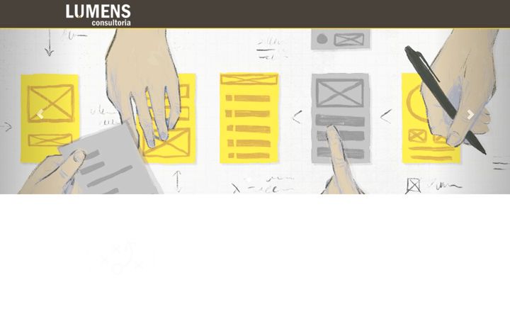 Screenshot of lumensconsultoria.com.br