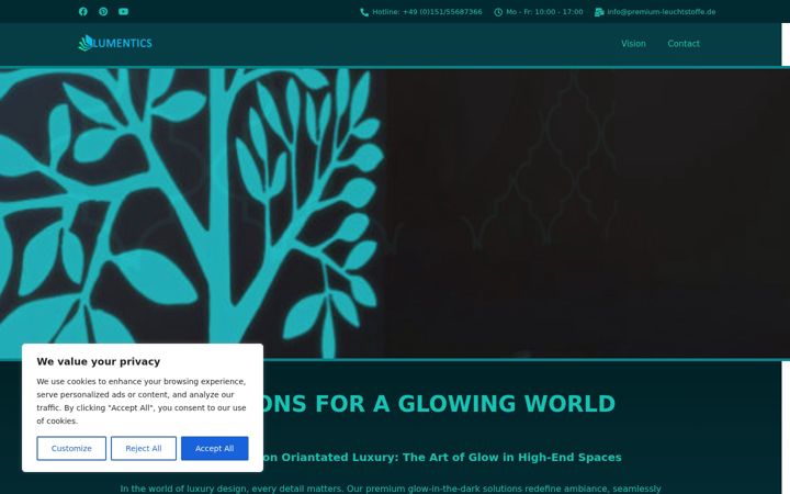 Screenshot of lumenterieur.com