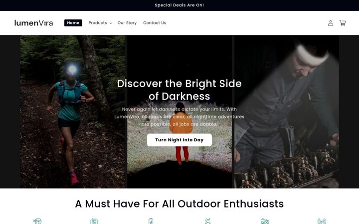 Screenshot of lumenvira.com