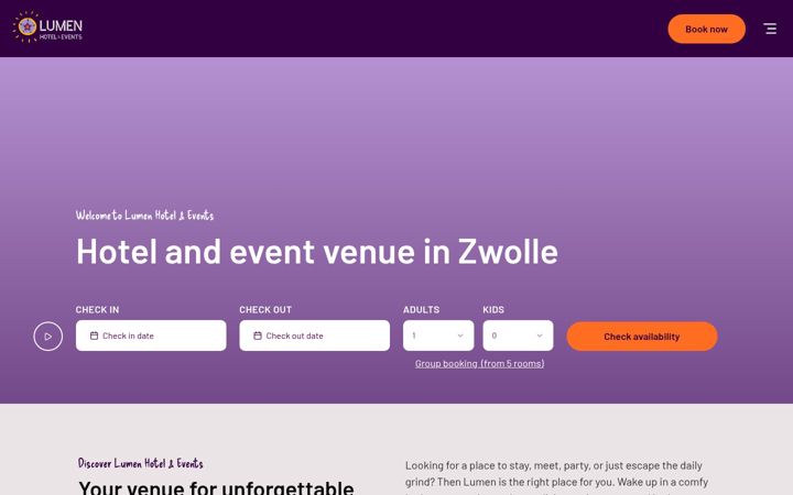 Screenshot of lumenzwolle.nl
