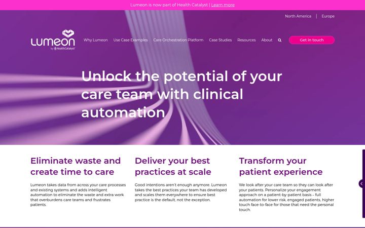 Screenshot of lumeon.com