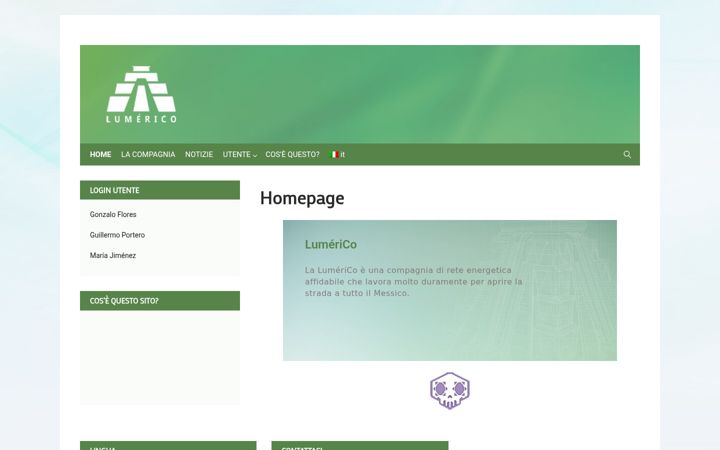 Screenshot of lumerico.altervista.org