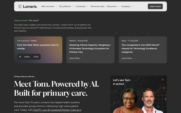 Screenshot of lumeris.com
