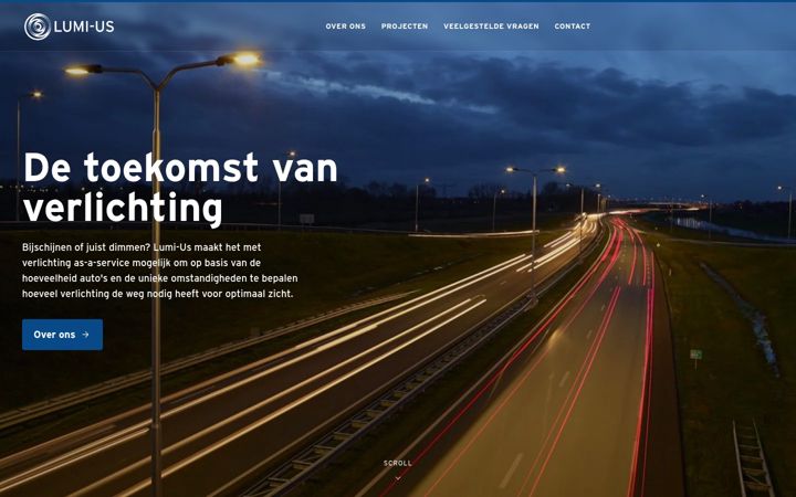 Screenshot of lumi-us.nl