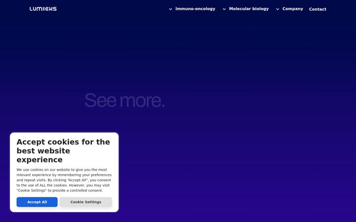 Screenshot of lumicks.com