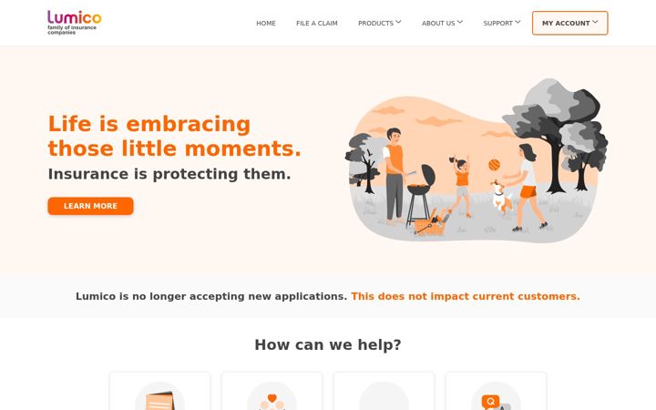 Screenshot of lumico.com