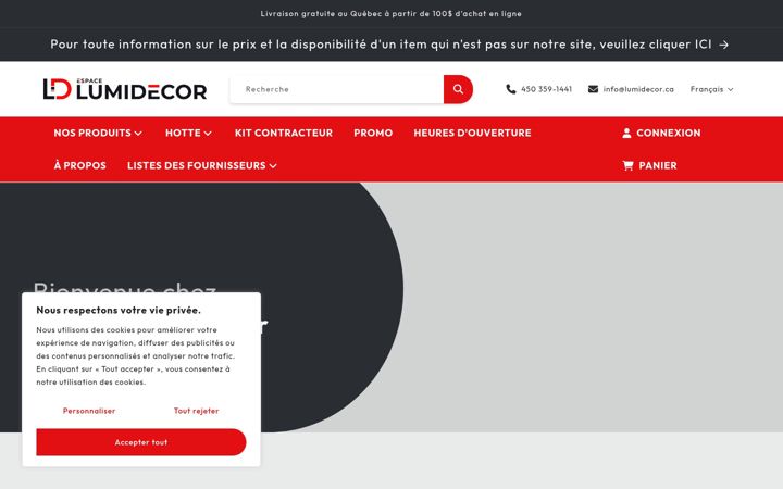 Screenshot of lumidecor.ca