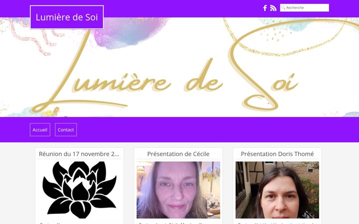 Screenshot of lumiere-de-soi.com