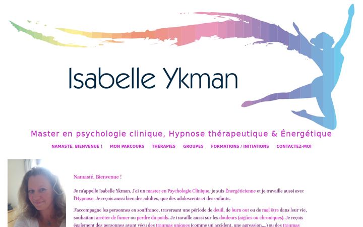 Screenshot of lumiere-et-conscience-ykman-isabelle.be