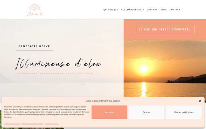 Screenshot of lumiereb.fr