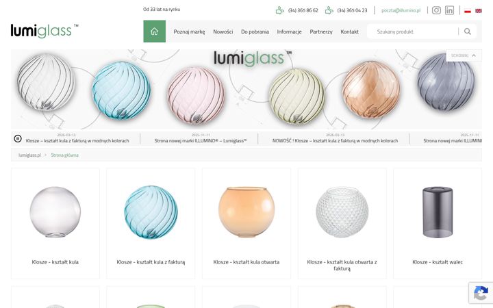 Screenshot of lumiglass.pl
