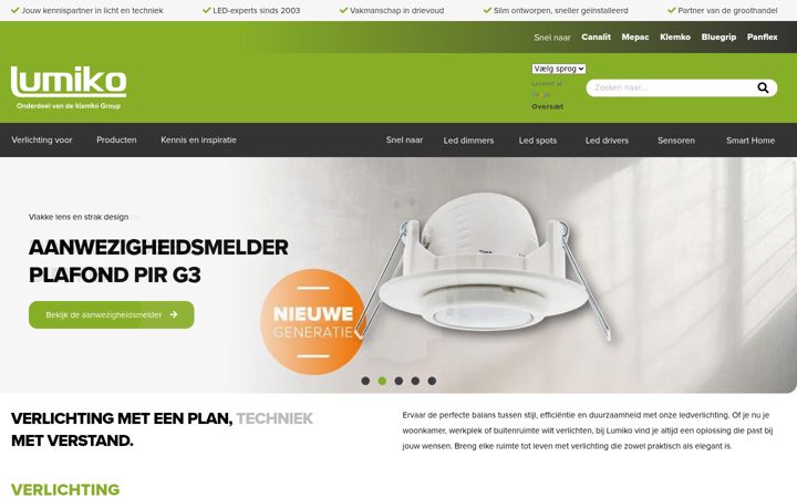 Screenshot of lumiko.nl