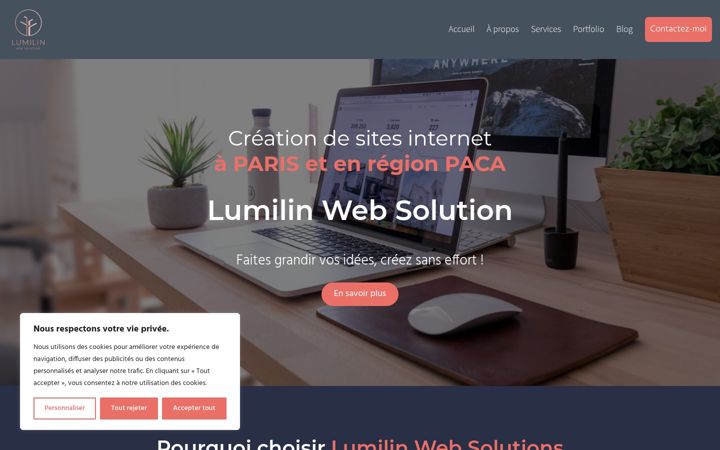 Screenshot of lumilin-websolution.fr