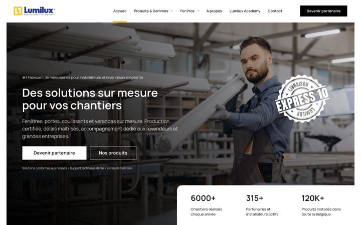 Screenshot of lumilux-concept.com