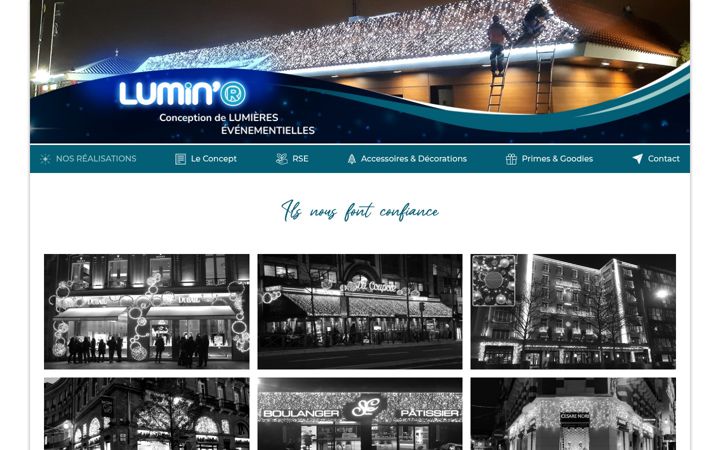 Screenshot of lumin-r.fr