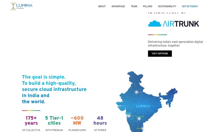 Screenshot of luminadc.com