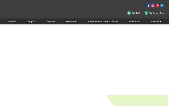 Screenshot of luminal.fr