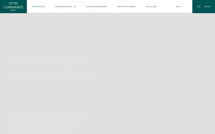 Screenshot of luminance-group.de