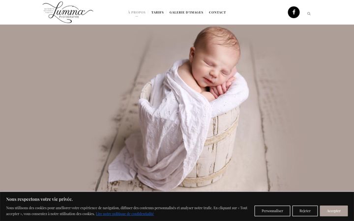 Screenshot of luminaphotographie.fr
