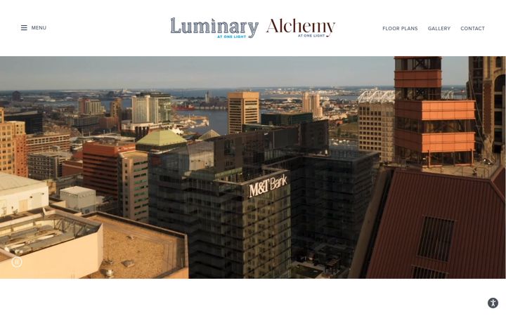 Screenshot of luminaryliving.com