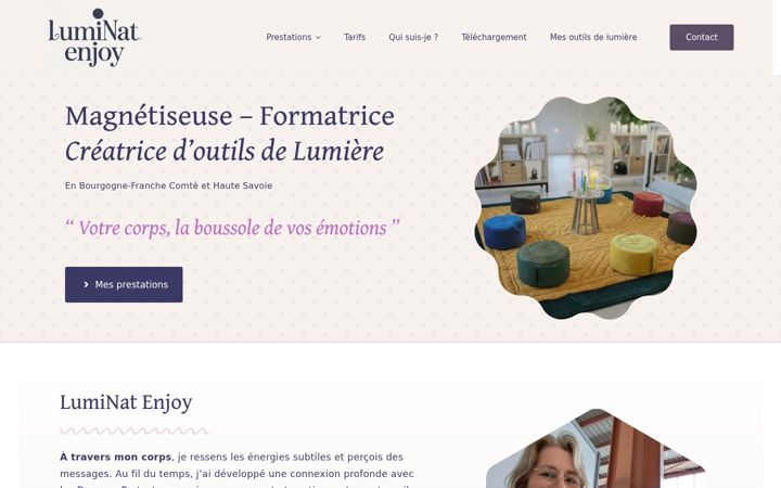 Screenshot of luminatenjoy.com